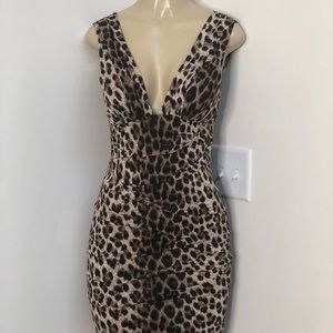 Nikibiki leopard print bodycon dress size small